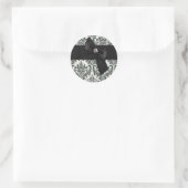 黒いネクタイの不倫シール/シール ラウンドシール (バッグ)