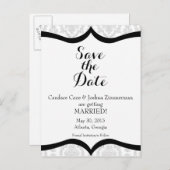 黒いネクタイの件の日付の保存 案内ポストカード (正面/裏面)