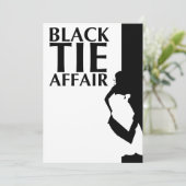 黒いネクタイ関係：美しいシルエット 招待状 (スタンド正面)