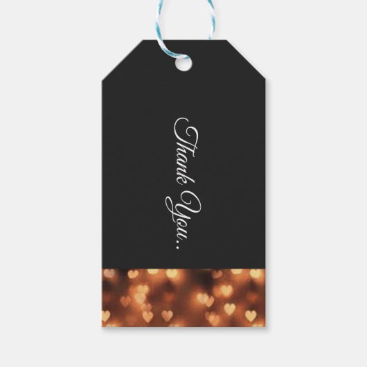 黒いネクタイ ギフトタグ (正面)