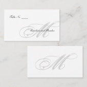 黒いネクタイ | ブラックホワイト | 護衛カード プレイスカード (正面/裏面)