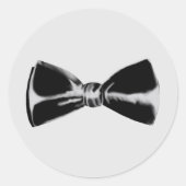 黒いネクタイ ラウンドシール (正面)