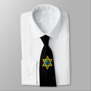 黒いネクタイ(Star of DavidまたはYOUR IMAGE) ネクタイ