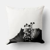 黒いハイビスカス クッション (裏面)