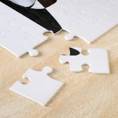 黒いハエレガントイヒールの靴。高fファンタジー ジグソーパズル (側面)