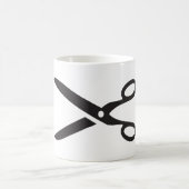 黒いハサミ コーヒーマグカップ (中央)