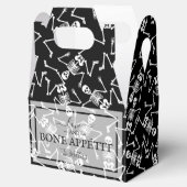 黒いハロウィンの骸骨 フェイバーボックス (オープン)