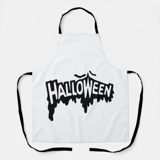 黒いハロウィン エプロン (正面)