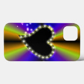 黒いハートと星の虹 Case-Mate iPhoneケース (裏面 (横))