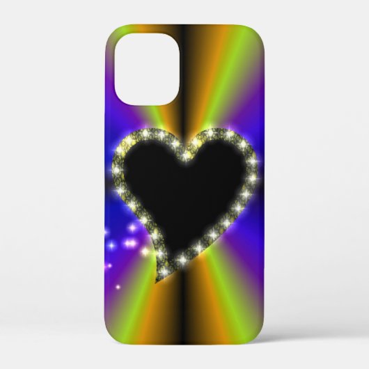 黒いハートと星の虹 Case-Mate iPhoneケース (裏面)