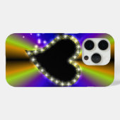 黒いハートと星の虹 Case-Mate iPhoneケース (裏面 (横))