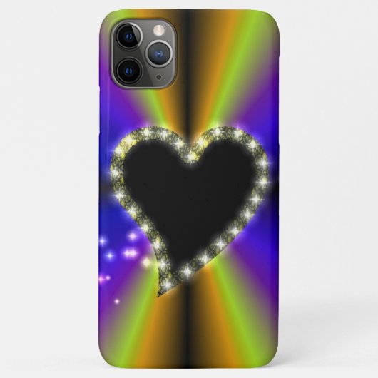 黒いハートと星の虹 Case-Mate iPhoneケース (裏面)