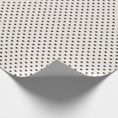 黒いハートパターン包装紙 ラッピングペーパー (角)