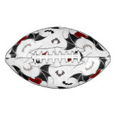黒いハート翼のハロウィンこうもり アメリカンフットボール (正面)