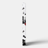 黒いハート翼のハロウィンこうもり Case-Mate iPhoneケース (裏面 / 左)