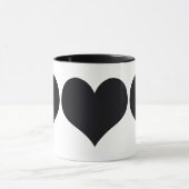 黒いハート マグカップ (中央)