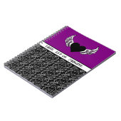 黒いハート、白い翼 ノートブック (左側)