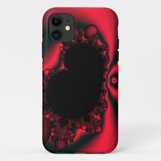 黒いハート Case-Mate iPhoneケース (裏面)
