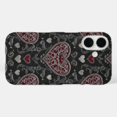 黒いハート Case-Mate iPhoneケース (裏面 (横))