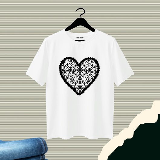 黒いハート Tシャツ
