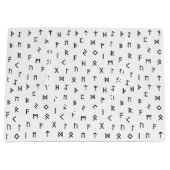 黒いバイキングルーン（白） ラージペーパーバッグ (正面)