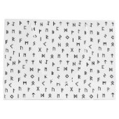 黒いバイキングルーン（白） ラージペーパーバッグ (裏面)