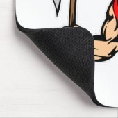 黒いバイキング マウスパッド (コーナー)