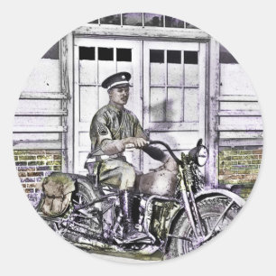 黒いバイク警察第2次世界大戦 ラウンドシール