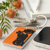 黒いバイク キーホルダー (正面右)