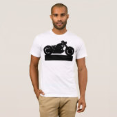 黒いバイク Tシャツ (正面フル)