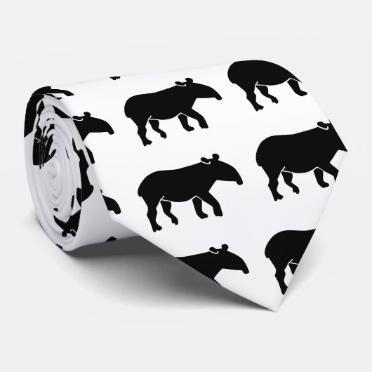 黒いバク ネクタイ (ロール)