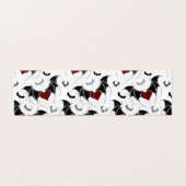 黒いバットウイングのハロウィンハート (外部フラット)