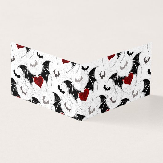 黒いバットウイングのハロウィンハート (外部)