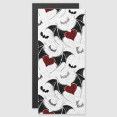 黒いバットウイングのハロウィンハート (正面/裏面)