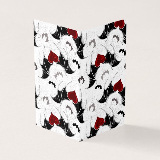 黒いバットウイングのハロウィンハート (外部)