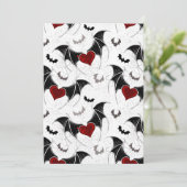 黒いバットウイングのハロウィンハート シーズンカード (スタンド正面)