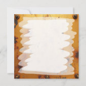 黒いバラと金ゴールドの花瓶空白の カード (裏面)