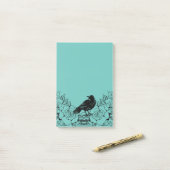 黒いバラとRaven Post-itノート ポストイット (デスク上)