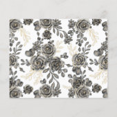 黒いバラのアドバイス カップル向けの結婚前お披露目カード チラシ (裏面)