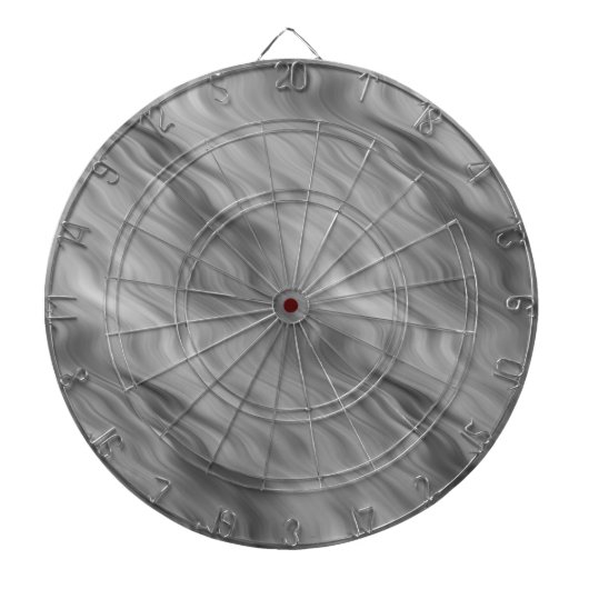 黒いバラの波状テクスチャ ダーツボード (正面)