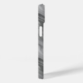 黒いバラの波状テクスチャ Case-Mate iPhoneケース (裏面 / 右)