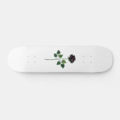 黒いバラの花 スケートボード (横)
