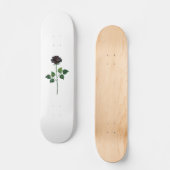 黒いバラの花 スケートボード (正面)