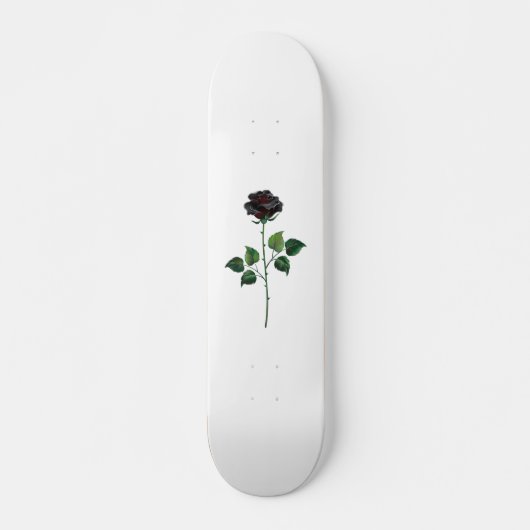 黒いバラの花 スケートボード (正面)