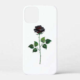 黒いバラの花 iPhone 12 MINI ケース