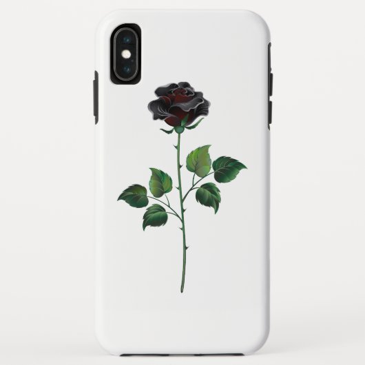 黒いバラの花 Case-Mate iPhoneケース (裏面)