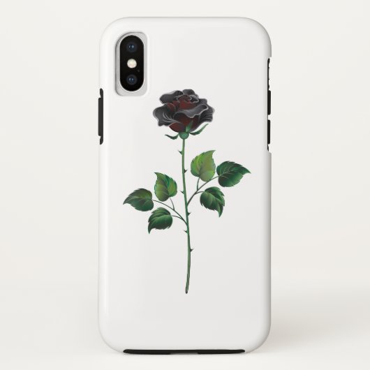 黒いバラの花 Case-Mate iPhoneケース (裏面)