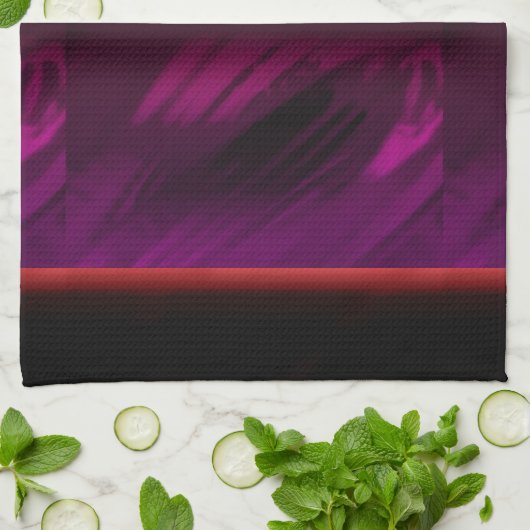 黒いバラ色 キッチンタオル (折り畳み)