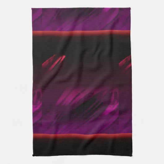 黒いバラ色 キッチンタオル (縦)