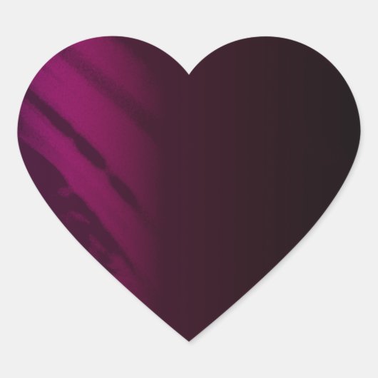 黒いバラ色 ハートシール (正面)